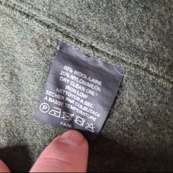 SmartWool Mens Wool Blend Sweater Jacket Size Large Full Zip Green Warm - Picture 11 of 14